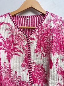 Block Print Cotton <b>Jacket</b> Reversible Ladies <b>Jacket</b> Gifts <b>For</b> Her Party Wear Quilt Coat Handmade <b>Jacket</b> <b>Wedding</b> Gifts - Product Image 6