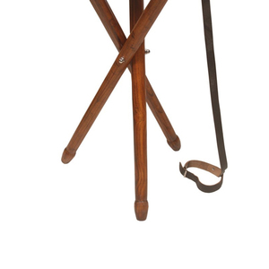 เก้าอี้สตูลหนังพับได้เป็นมิตรต่อสิ่งแวดล้อมแบบพกพาเก้าอี้ไม้สำหรับตั้งแคมป์สั่งได้สำหรับล่าสัตว์ถ่ายรูป - Product Image 2