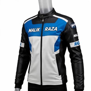 Mayorista de chaqueta de motorista de cuero de vaca de grano completo | Costuras triples superiores | Malik Raza - Product Image 6