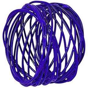 Rond de serviette en acier inoxydable au design de qualité supérieure pour les fêtes de mariage Rond de serviette en métal empilé de couleur chaude d'été pour table à manger - Product Image 3