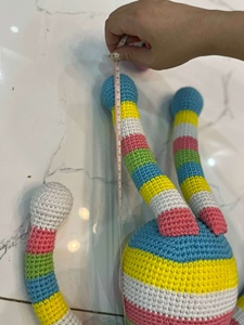 Peluche de ganchillo de Animal suave para niños, juguete de decoración de vacaciones, ecológico, personalizado, regalo - Product Image 4