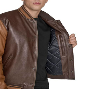 Chaquetas Varsity Personalizadas para Hombre, Chaquetas con Capucha de Béisbol Juveniles, Chaquetas Bomber Universitarias con Botones, Subidas por Dress Sports - Product Image 5