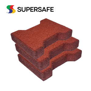 Pavimentadoras de goma para paisajismo, fabricante de Malasia, pavimentadoras de goma de hueso de perro de aterrizaje suave para pisos interiores/exteriores, envío rápido - Product Image 4