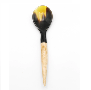 100% cuillère en corne de buffle/boeuf naturelle couverts indiens fabriqués à la main de haute qualité pour les mesures de cuisine et de café pour les cadeaux - Product Image 5
