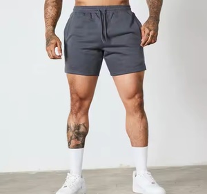OEM Custom Logo Summer Sport Jogging Gym Workout Running <b>Sweat</b> <b>Shorts</b> for <b>Men</b> French Terry Cotton Fleece Solid Streetwear Blank - Product Image 1