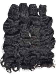 FORFAITS DE CHEVEUX HUMAINS COULEUR NATURELLE ONDULÉS À LA MAIN - Product Image 2