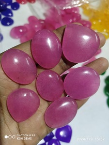 Cuentas de ojo de gato coloridas de cristal baratas con forma de mezcla, venta al por mayor, cabujón de piedra negra plana, precio al por mayor, fabricación de joyas de piedras preciosas, - Product Image 2