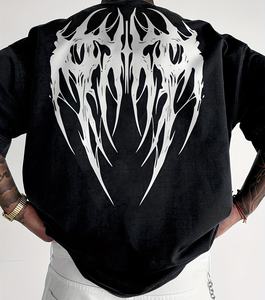 Nueva Camiseta Gráfica Artística de Moda Urbana 2026, Corte Holgado, Estilo Casual Juvenil, Tendencia en Ropa, Camisetas para Hombre - Product Image 2