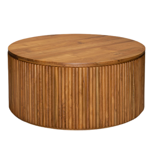 New Product <b>Low</b> Round Coffee <b>Table</b> Teak Wood Modern Minimalist Living Room Furniture for Villa Hotel Apartment Wholesale Price - Product Image 1