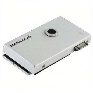 Classic Office Glass <b>Door</b> Lock <b>Light</b> Alloy with Silver Anodized Finish UV Resistant DIN Left DORMA-GLAS - Product Image 3