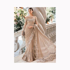 Dernière collection pakistanaise Robes de travail 3 pièces fantaisie en soie Katan pour femmes Impression numérique pour l'Aïd et le mariage - Product Image 1