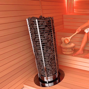 Chauffe-sauna rond sur pied Tower, de 3 kW à 24 kW, à commande séparée, 380–415 V 3N~ 50/60 Hz, pour salle de sauna - Product Image 3