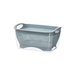 Hokori 2381 petit bassin rectangulaire et passoire ensemble organisateur polyvalent compact pour la cuisine - Product Image 3