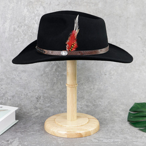 Nuevos sombreros de vaquero de cuero al aire libre para hombres de vaquero occidental personalizados Sombreros de vaquero en cuero genuino Sombreros de moda al por mayor - Product Image 5