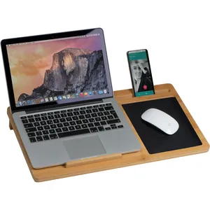 HIPOLIT Organizzatore da Scrivania Personalizzato in Bambù per Laptop e Gadget - Product Image 1