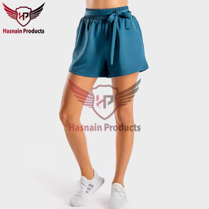 Short de sport décontracté en plein air pour femme à la mode en polyester avec imprimé cachemire-Short pour femme doux et flexible - Product Image 2
