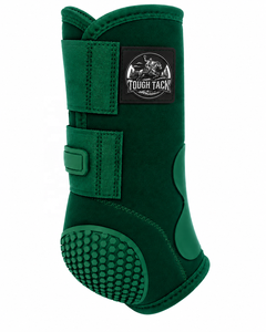 Botas de Protección para Caballos Tough Tack, Color Verde Esmeralda, Neopreno, Protección para Patas Grandes, Suela Hex Grip, para Montar a Caballo, Personalizables - Product Image 2