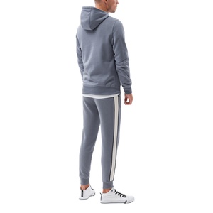 New Wholesale Custom logo Men's Cotton Blank <b>Plain</b> <b>Tracksuit</b> Hoodie and Sweatpants Set Sweat Suits for Men - Product Image 3