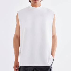 Oem Custom Logo High Quality Sleeveless Ladies Cotton Plain White Knit Ribbed <b>Crop</b> Tank <b>Top</b> for Women and Men's - Product Image 1