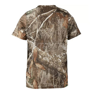 Camisetas de Caza de Verano con Logotipo Personalizado, Diseño Sólido, Transpirables, Ecológicas, 100% Poliéster, Ligeras para Entusiastas del Aire Libre - Product Image 2