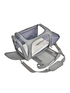 Vietnamese Soft Side <b>Backpack</b> Pet Carrier for Dogs and <b>Cats</b> Zipper Closure Travel Bag for Pets - Product Image 3