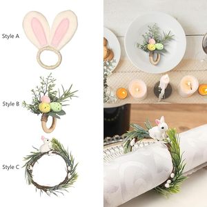 <b>Ornament</b> Napkin Ring Buckle Home <b>Easter</b> Napkin Ring Elegant Table Decor for Weddings and Christmas Holidays for Special Party - Product Image 1