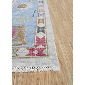 พรมขนสัตว์ถักมือ Cyanna Gold ขนาด 9x12 ฟุต รูปทรงสี่เหลี่ยมผืนผ้า ลายเหรียญตรา สำหรับห้องนั่งเล่นหรือห้องนอน PKWL-955 - Product Image 4