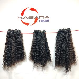 Vente en gros d'extensions de cheveux 100% vierge vietnamienne machine double trame vague profonde cuticule alignée couleur naturelle femmes noires - Product Image 6