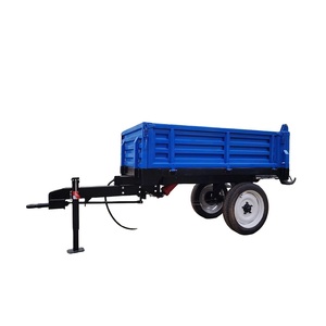 Remorque agricole de haute qualité pour tracteur, benne basculante polyvalente à trois voies, basculement hydraulique arrière, garantie 5 ans, 10 moteurs - Product Image 1