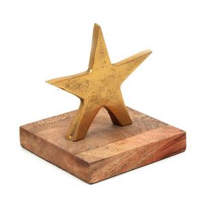 Esculturas Decorativas de Estrella de Metal al por Mayor para Decoración del Hogar con Acabado Dorado, Figuras de Arte Pop Hechas a Mano a Bajo Precio - Product Image 1