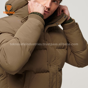 แจ็กเก็ตขนเป็ดเสื้อโค้ทขนเป็ดใส่สบายสำหรับผู้ชายแจ็กเก็ตปักเป้าแบบกำหนดเอง - Product Image 3