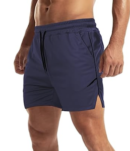 <b>MENS</b> FITNESS WORKOUT <b>SHORTS</b> <b>ZIP</b> <b>POCKET</b> LIGHTWEIGHT GYM RUNNING LINERLESS BODYBUILDING CUSTOM LOGO WHOLESALE DIRECT FACTORY BEST - Product Image 4