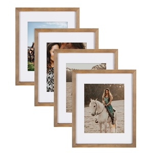 Cadre photo en bois rustique pour tenture murale et utilisation sur table, décoration de maison et d'hôtel design vintage cadres photo en bois de mangue - Product Image 2