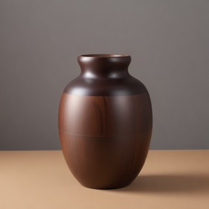 โกศเผาศพทำจากไม้จริง100% รูปทรงกลม - Product Image 5