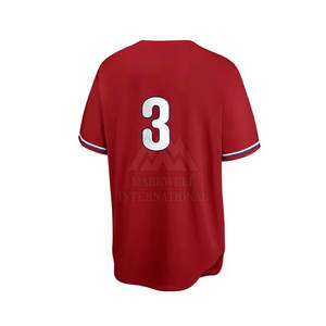 Nom et numéro de l'équipe personnalisée Uniforme de baseball Meilleur prix de vente Uniforme de baseball pour hommes - Product Image 4