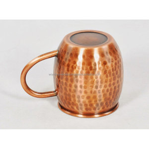 Venta al por mayor Moscow Mule Mugs Acero inoxidable Clásico Puro Moscú Martillado Cobre Mule Mug Tazas de café por WONDER OVERSEAS - Product Image 2