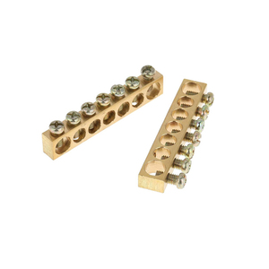 Durable Brass & Copper <b>Earth</b> Grounding Neutral Bars Direct Burial Approved <b>for</b> Industrial and Outdoor Applications - Product Image 1
