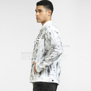 2025 hommes élégant Jean veste tenue décontracté OEM vente en gros de haute qualité hommes coton jean veste à vendre - Product Image 3