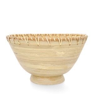 Grand bol en bambou vaisselle naturelle décor de présentation de repas attrayant produits vietnamiens en gros écologiques - Product Image 6