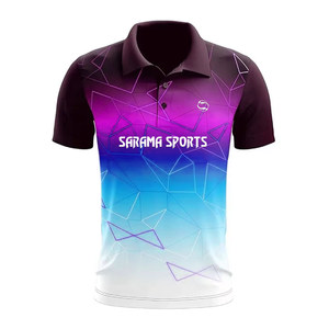 Polos de alta calidad de diseño personalizado con logotipo, camisetas de entrenamiento de Cricket - Product Image 1