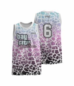 Uniformes de basket-ball pour hommes de haute qualité, respirants, OEM, personnalisés, ensembles de maillots de basket-ball imprimés par sublimation - Product Image 3