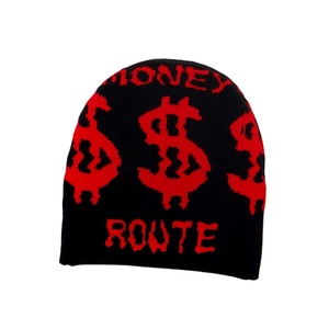 Jacquard Custom Logo Digital Printing Unisex Winter Beanies Hats Wool Warm for Men Women - Product Image 2