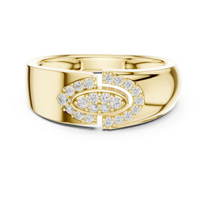 Anillo Clásico de Oro Amarillo de 14K con Diamante Cultivado en Laboratorio de 0.22 Quilates, Certificado por IGI, para Mujer, Ideal para Oficina |   Diamante Cultivado Nuevo - Product Image 1