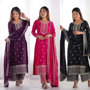 Salwar Kameez pakistanaise super stylée prête à l'emploi pour le mariage et les fêtes disponibles au prix de gros - Product Image 6