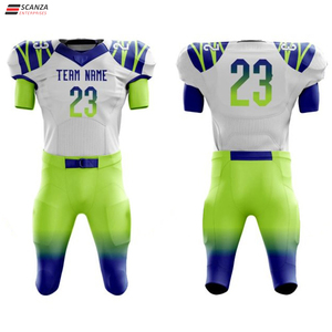 Uniformes de Fútbol Americano Personalizables de Alta Calidad, Conjuntos Unisex de Poliéster, Camisetas Bordadas, Tallas Grandes para Adultos, Transpirables - Product Image 4