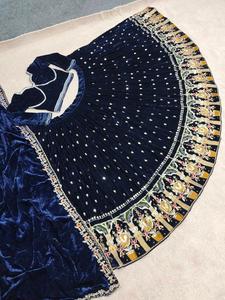 Fantaisie Georgette Séquence Broderie Travail Lehenga Choli Dernière Fête Ethnique Tenues De Mariage Festif Achats En Ligne Vente Chaude! - Product Image 5