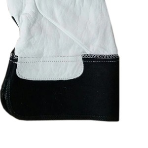 Venta al por mayor Guantes de aparejo de cuero Guantes DE SEGURIDAD Puños sueltos transpirables Guante de trabajo de soldadura de cuero - Product Image 4