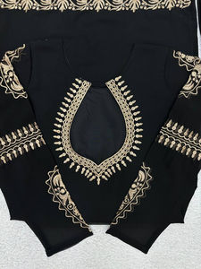 Women Designer Party Wear Faux Georgette Heavy Thread Embroidery and 4 Side Lace Border Top Palazzo and Dupatta Set - Product Image 6