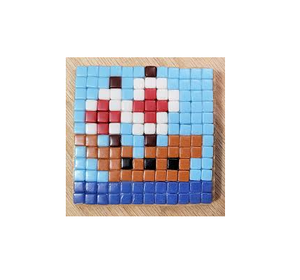 Posavasos de mosaico hecho a mano, posavasos artesanales para bebidas y utensilios de cocina, bar, oficina, uso diario, hecho en la India - Product Image 3