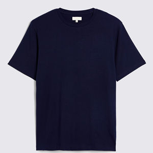 เสื้อยืดผ้าฝ้าย100% สำหรับผู้ชายเสื้อเจอร์ซีย์สีล้วนพิมพ์ลายได้ตามต้องการสไตล์ฮิปฮอปผ้าเจอร์ซีย์เนื้อแข็งพิมพ์ลายหน้าจอ2024 - Product Image 1